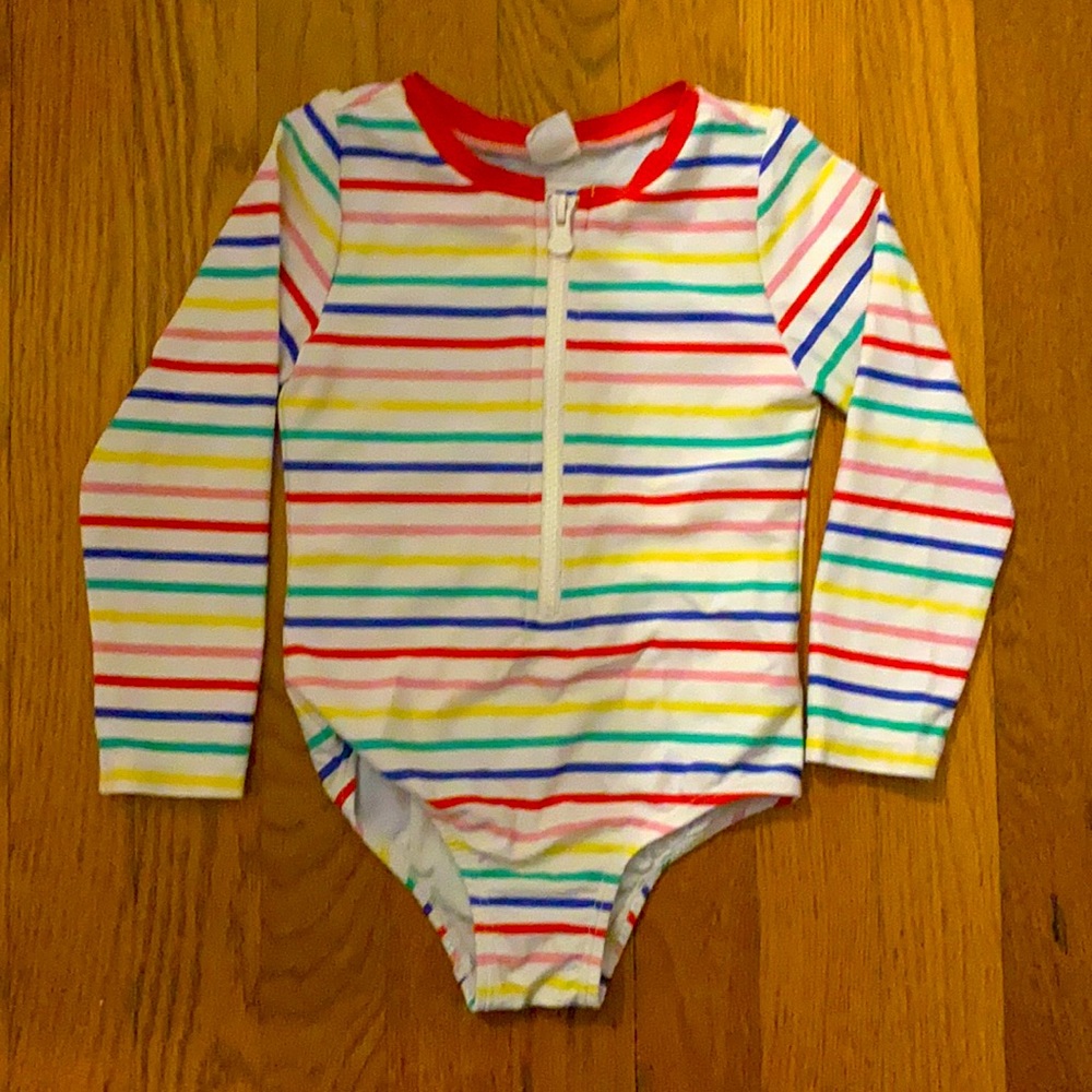 Toddler girl rainbow one piece swimsuit size 3T